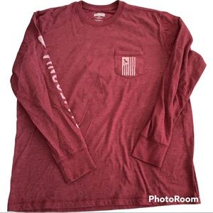 California Burgundy Men’s long sleeve Large shirt